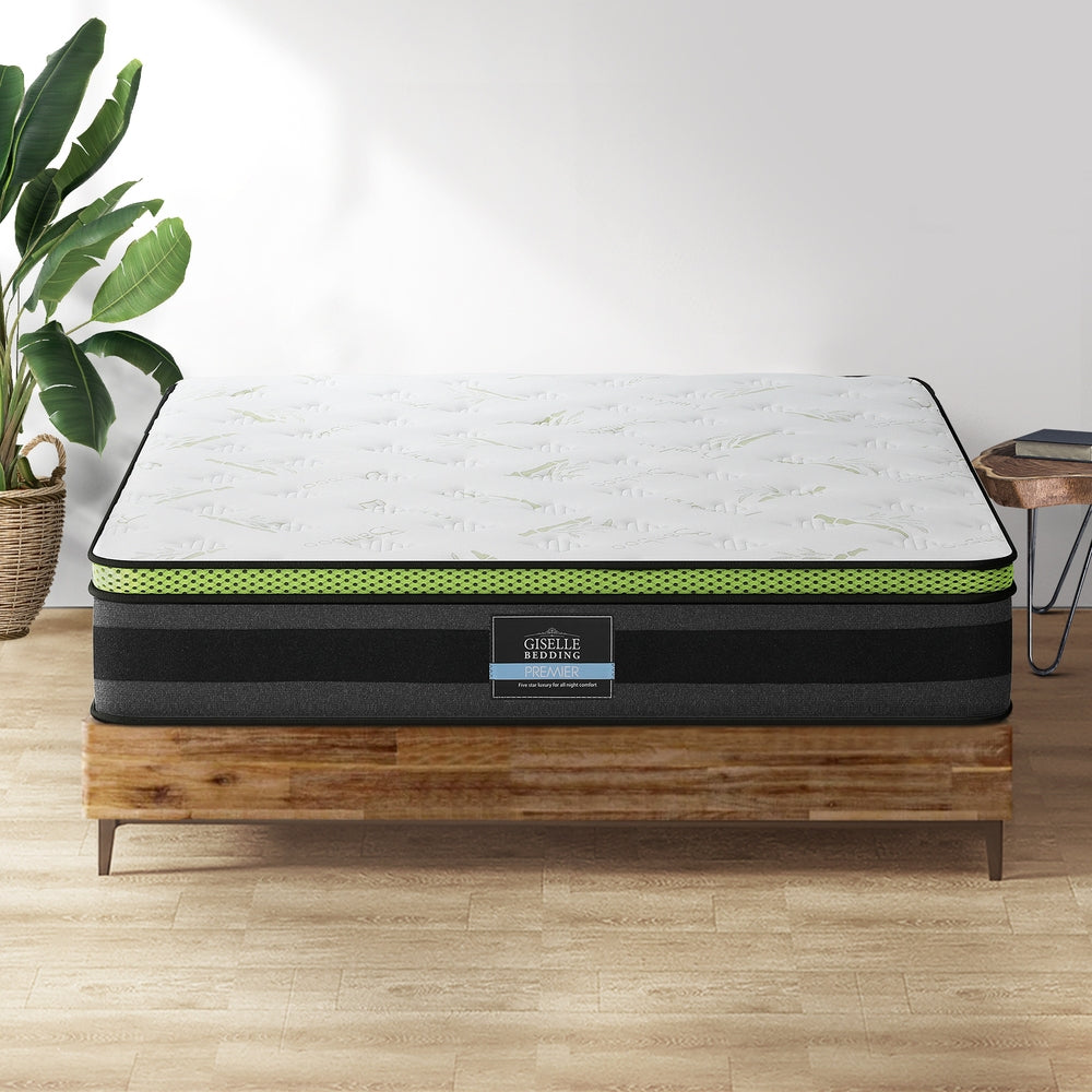 Tiberius Queen Mattress Cool Gel Foam 30cm Medium-Firm