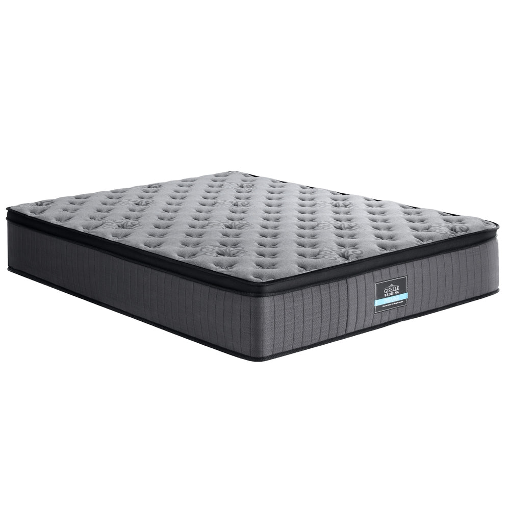 Solene Queen Mattress 34cm Euro Top Medium-Firm Grey