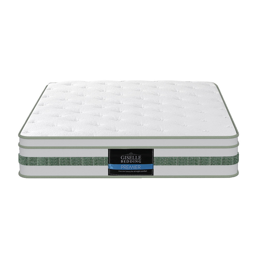 Mint King Single Mattress 20cm Green Tea Euro Top