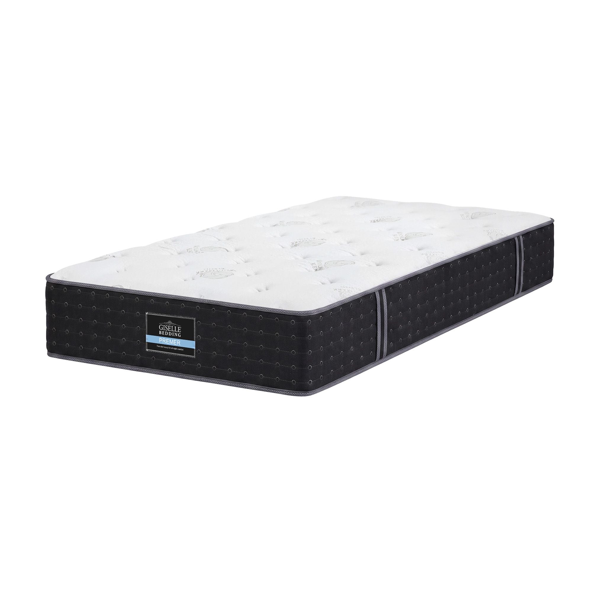 Giselle King Single Reversible Spring Mattress Cashmere Cover Gel Foam Firm 35cm