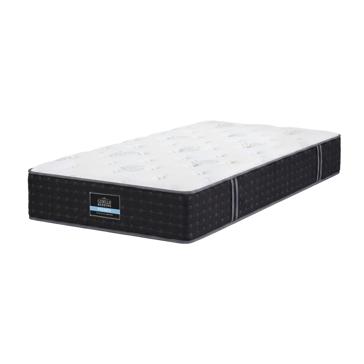 Giselle Single Reversible Spring Mattress Cashmere Cover Gel Foam Firm 35cm