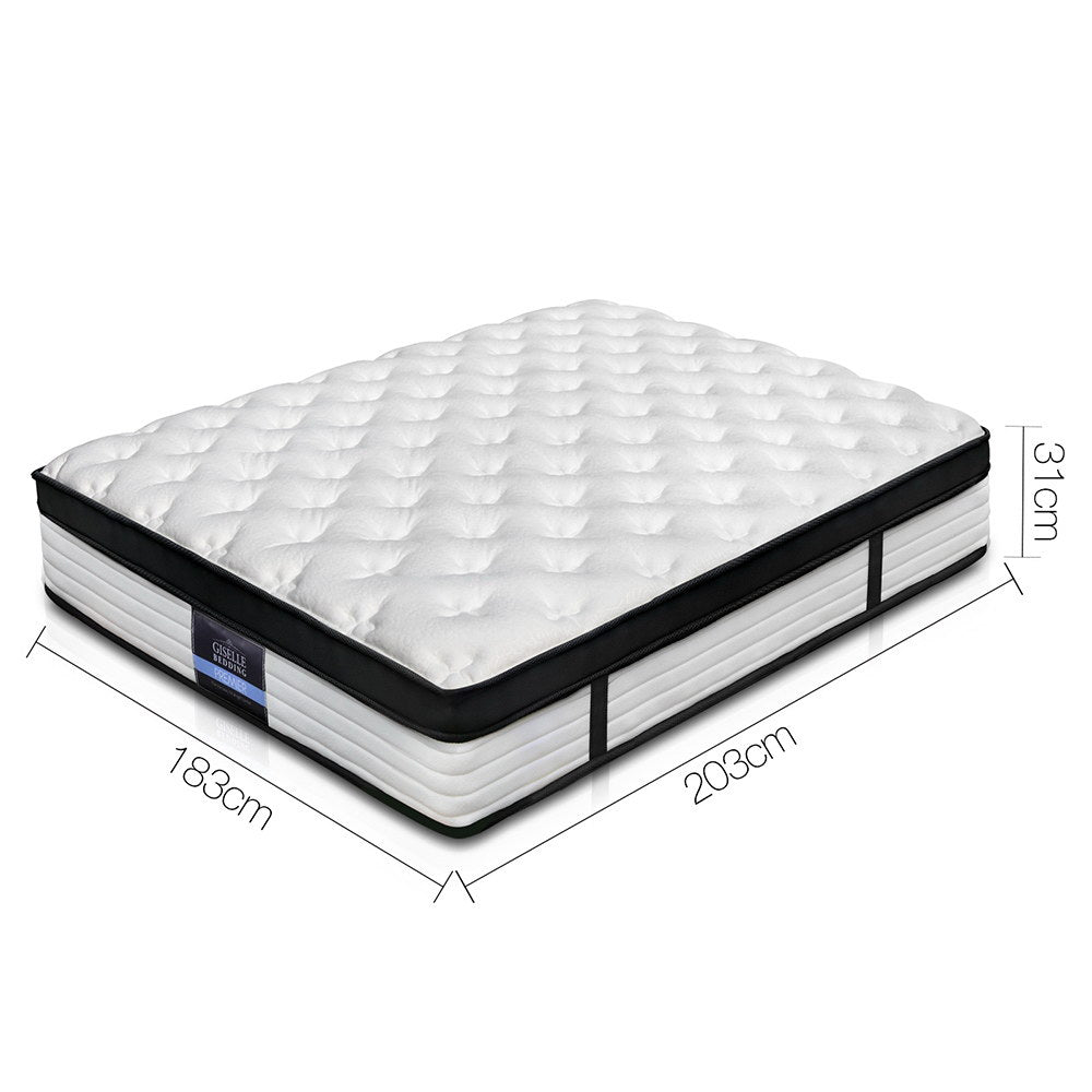Devon King Mattress Euro Top 31cm Medium Firmness