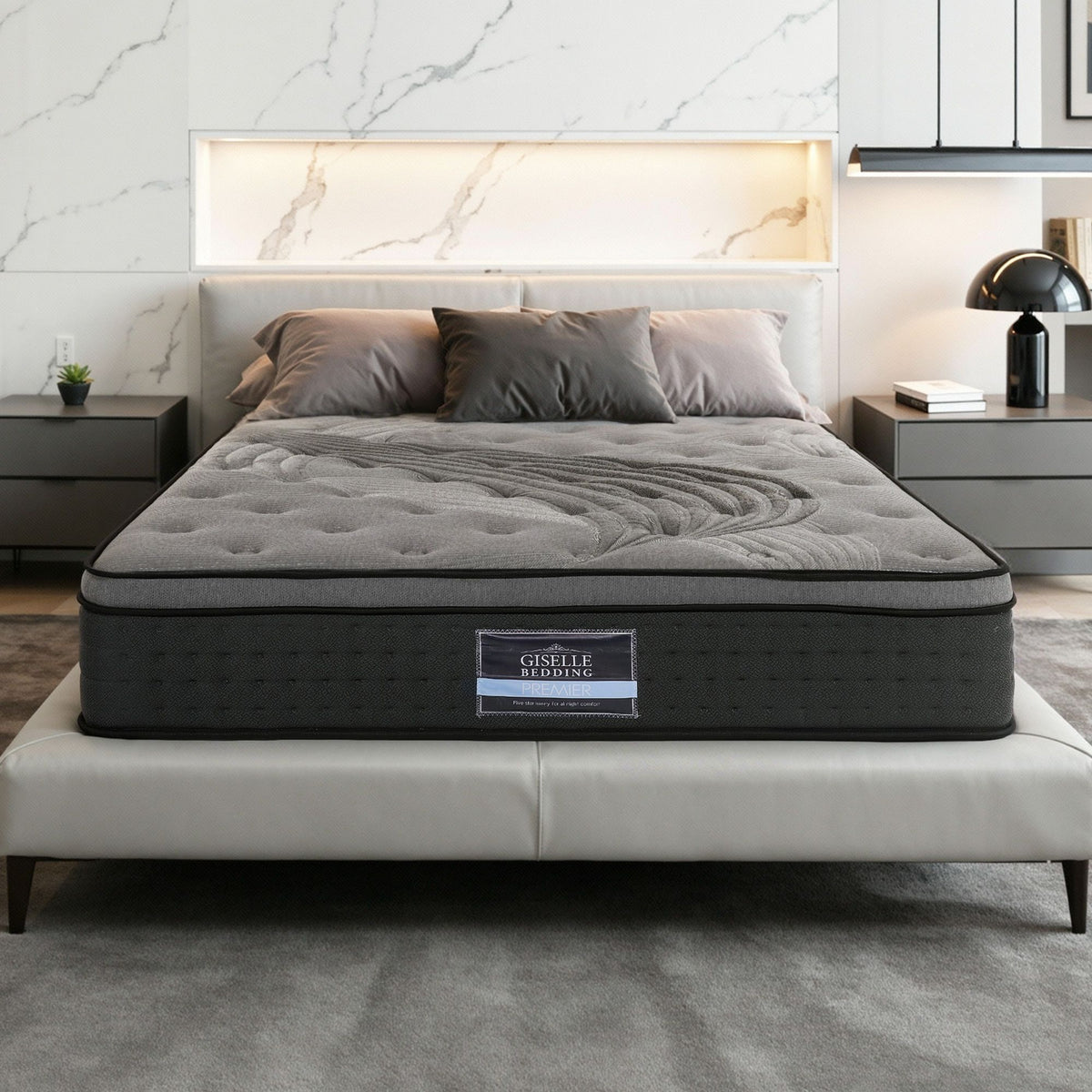 Alanya Double Euro Top Mattress 34cm Bamboo Cover