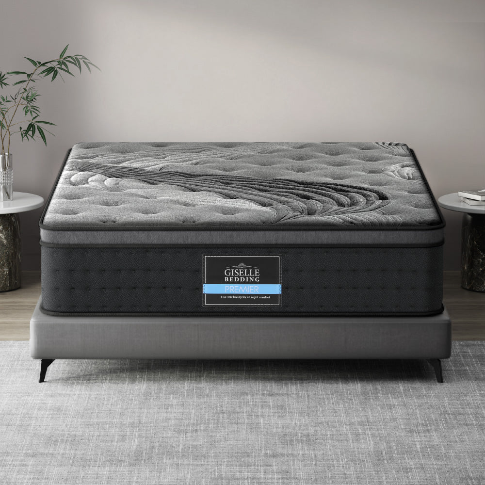 Alanya King Mattress 34cm Bamboo Cover Medium-Firm