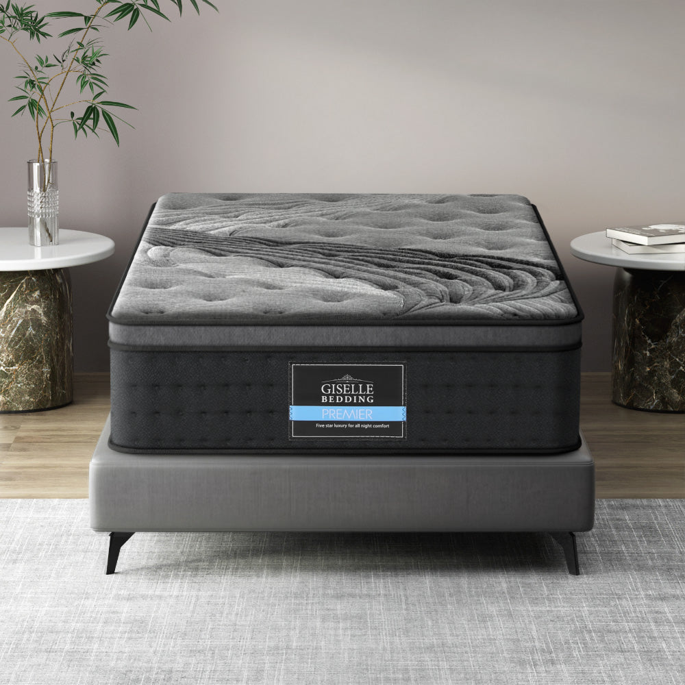 Alanya King Single Mattress 34cm Bamboo Cover Medium-Firm