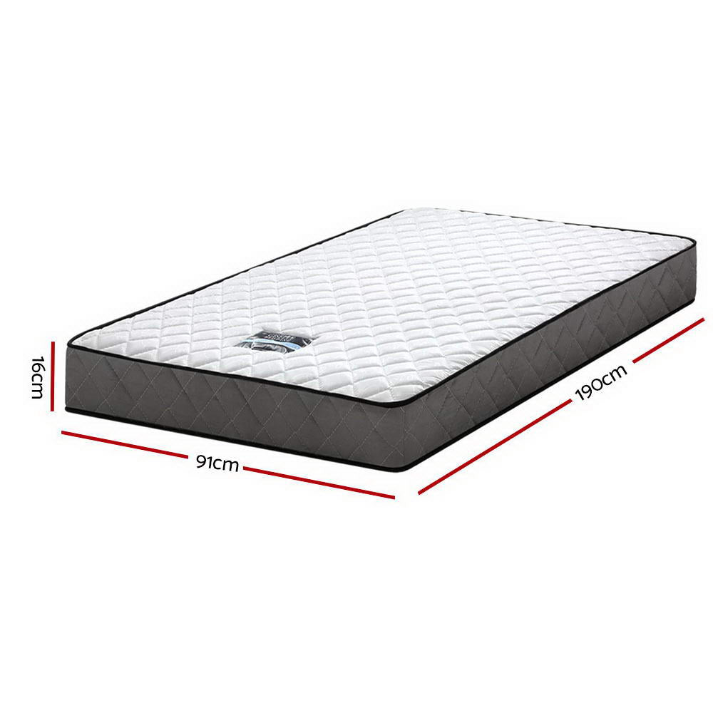 Alzbeta Single Mattress 16cm Tight Top Medium Firm