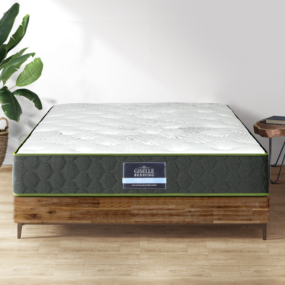 Beryl Queen Mattress 25cm Medium Firm Green Tea Foam