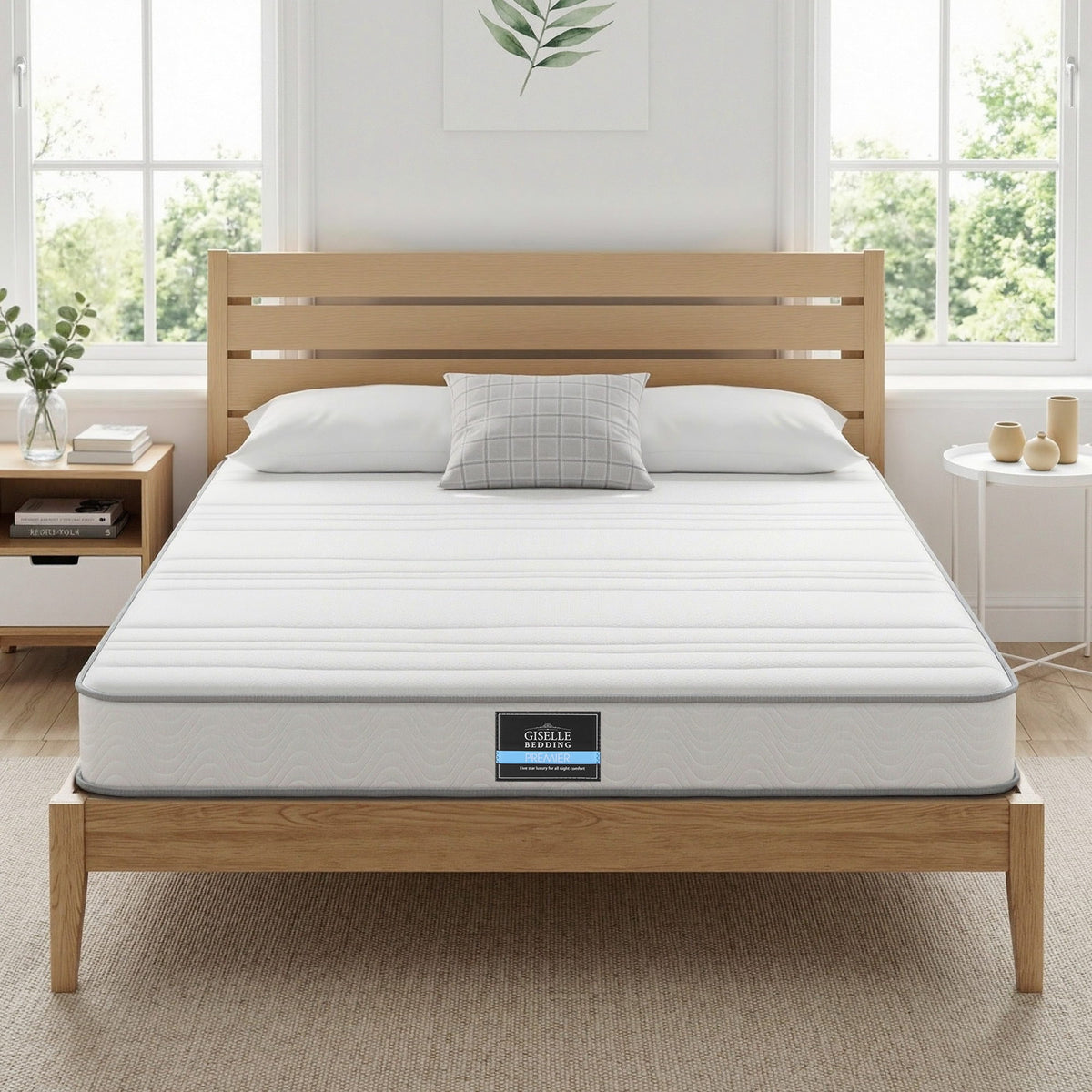 Plain Series King Mattress 20cm Pocket Spring Egg-Crate Foam