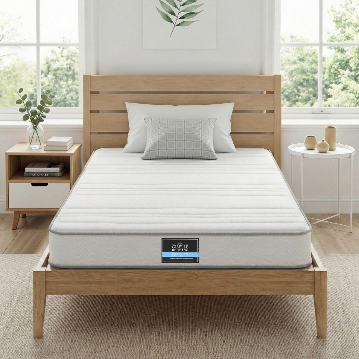 Plain Series Single Mattress 20cm Tight Top Medium Firm