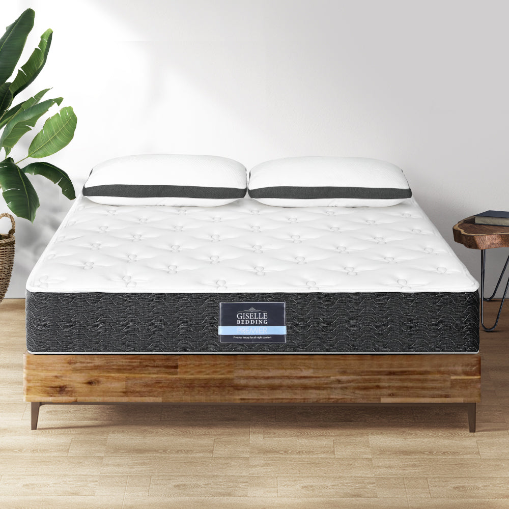Aura Series Double Mattress 18cm Medium Soft with Pillows