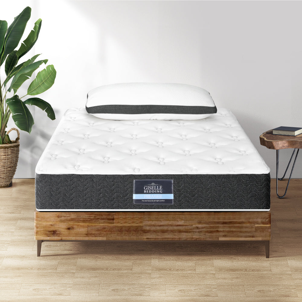 Aura Single Mattress Medium Soft 18cm w/Pillow