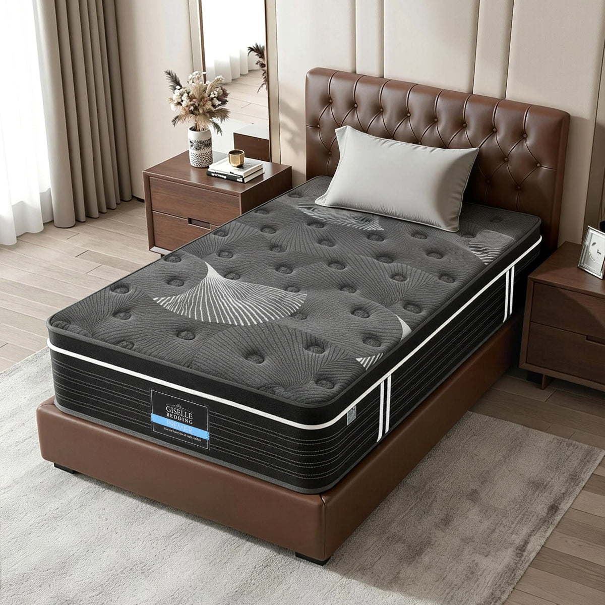 Atlas Series Single Mattress 35cm Euro Top Medium Firm