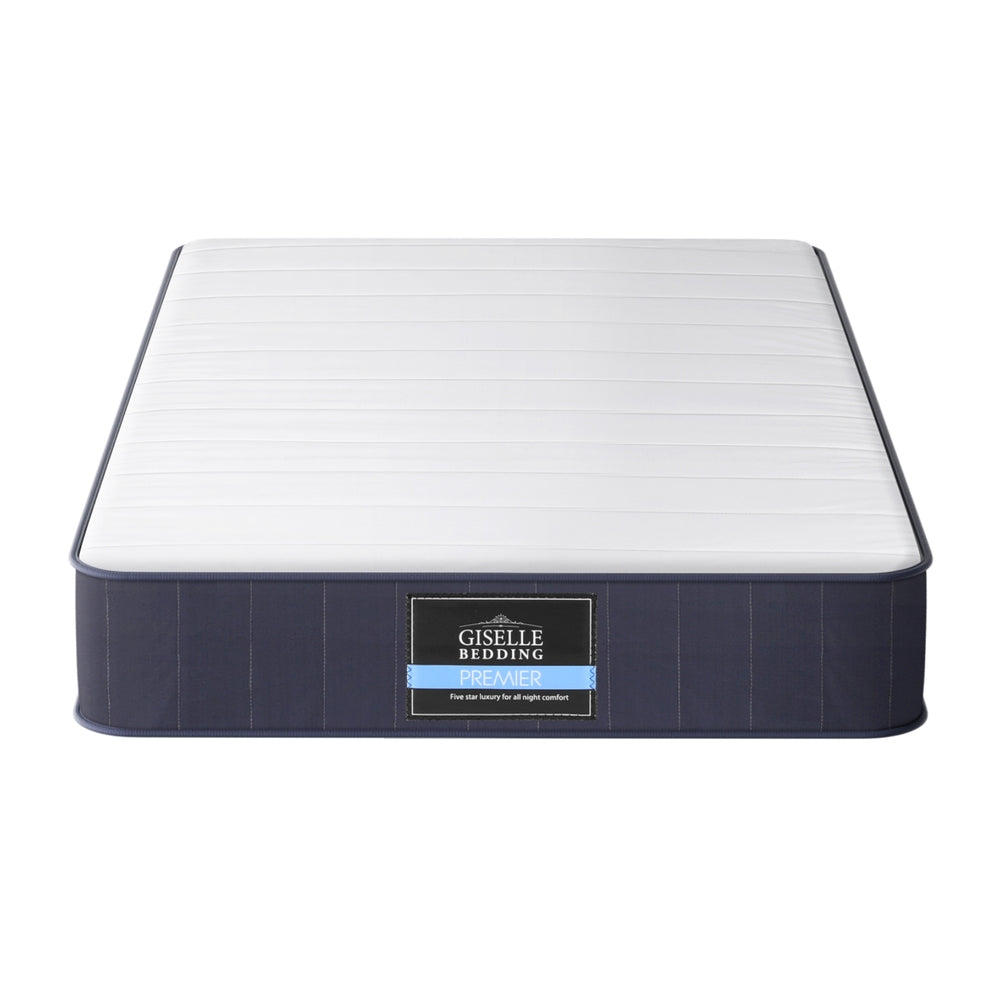 Cloud Series King Single Mattress 20cm Pocket Spring Firm White/Grey