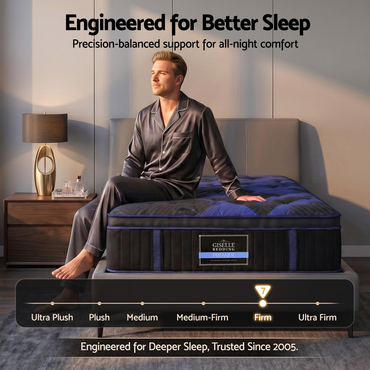Esport Series King Single Hybrid Mattress 34cm Cooling Gel Memory Foam