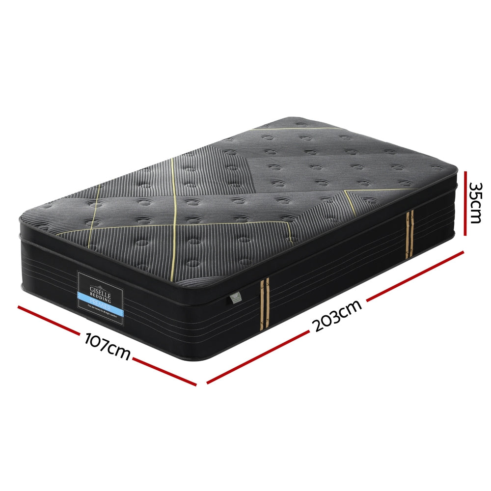 Midnight King Single Mattress 35cm Bamboo Pocket Firm
