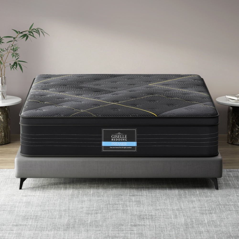 Midnight 35cm Queen Mattress Bamboo Pocket Firm Foam