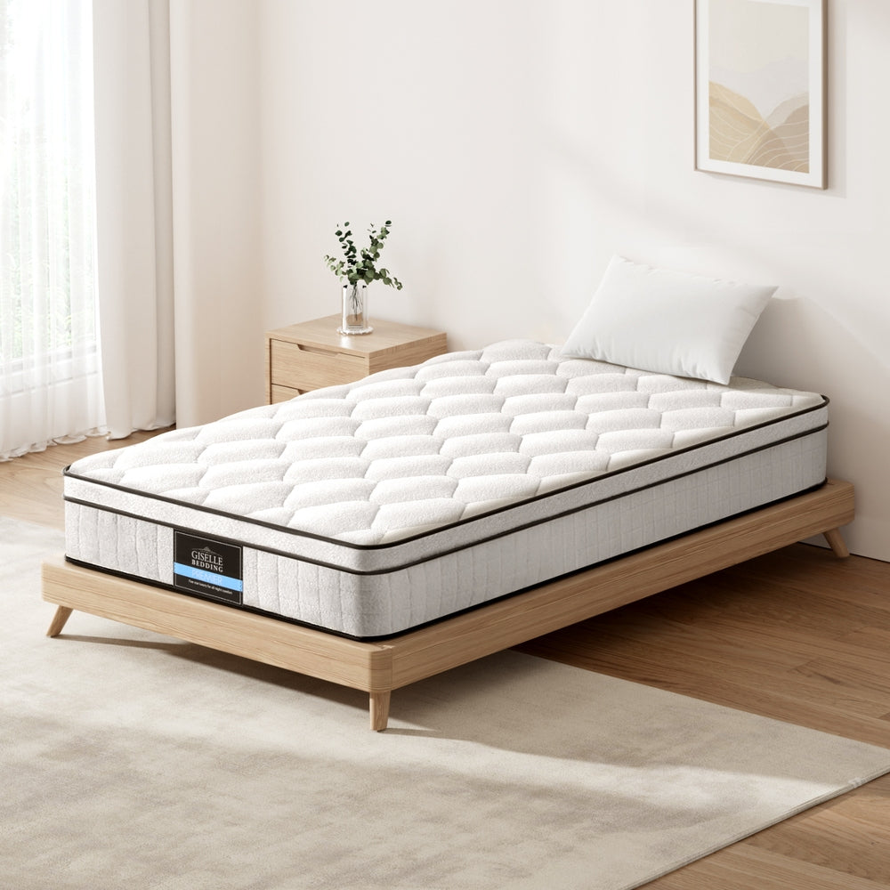 Elysium King Single Mattress 22cm Medium-Firm Euro Top Velvet