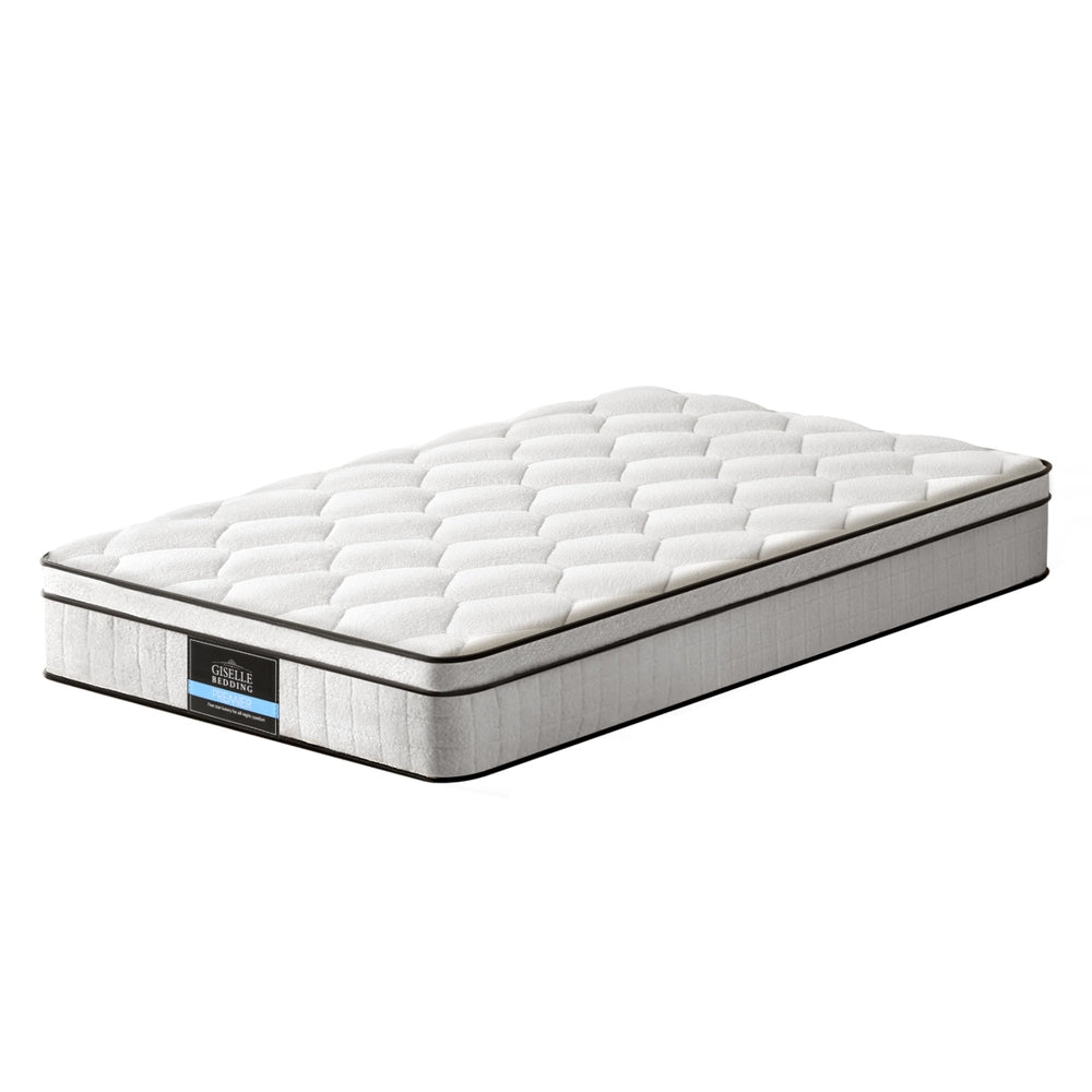 Elysium Single Mattress 22cm Euro Top Medium-Firm Velvet Hypo-Allergenic