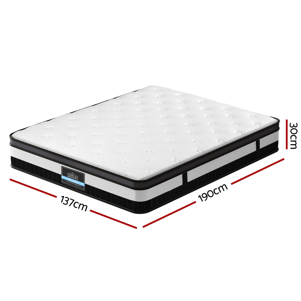 Breeze 30cm Double Mattress Medium-Firm White