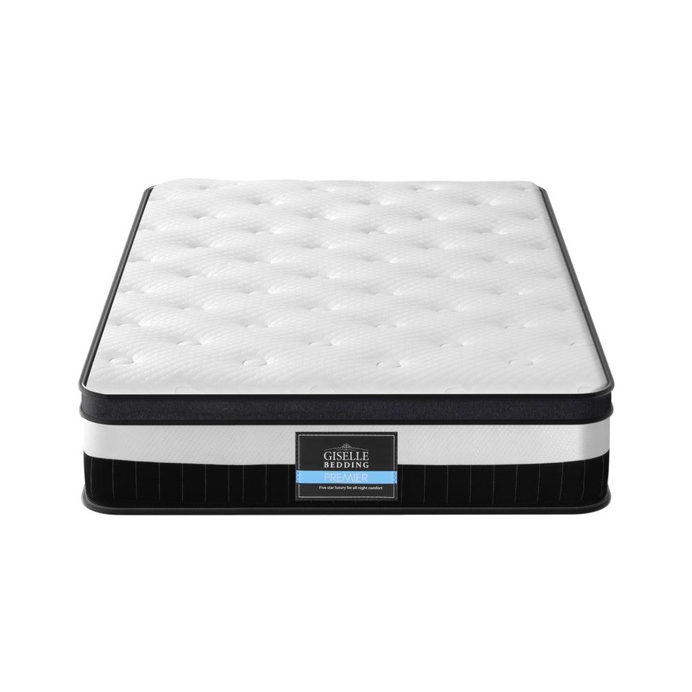 Breeze King Single Mattress 30cm Medium-Firm Euro Top White