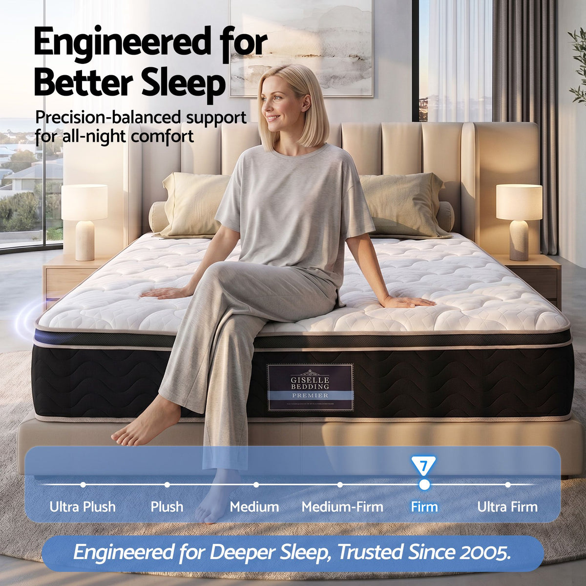 Regal King 35cm Firm Mattress with Copper Memory Foam