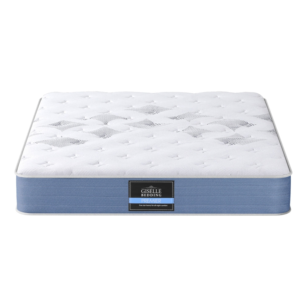 Snow Series Queen Mattress 25cm Pocket Spring Medium Firm