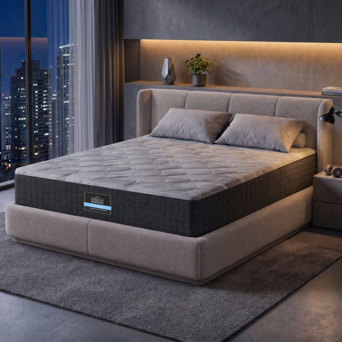 Urban Series King 30cm Pocket Spring Mattress Grey