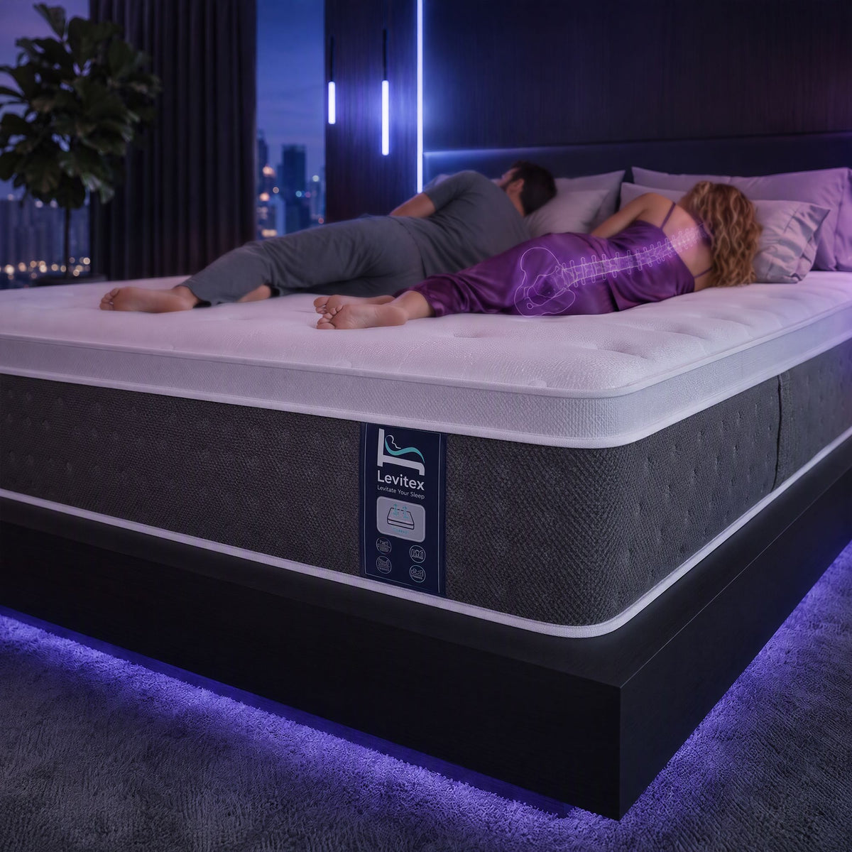 Levitex Double Mattress with 5-Zone Pocket Springs