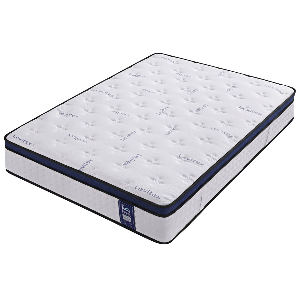 Levitex 35CM King Mattresses Gel Memory Foam and 7-Zone Ergonomic Pocket Spring, Anti-Roll Dual-Row Edge, Undisturbed Deep Sleep For Restless Couples, Triple Cooling System