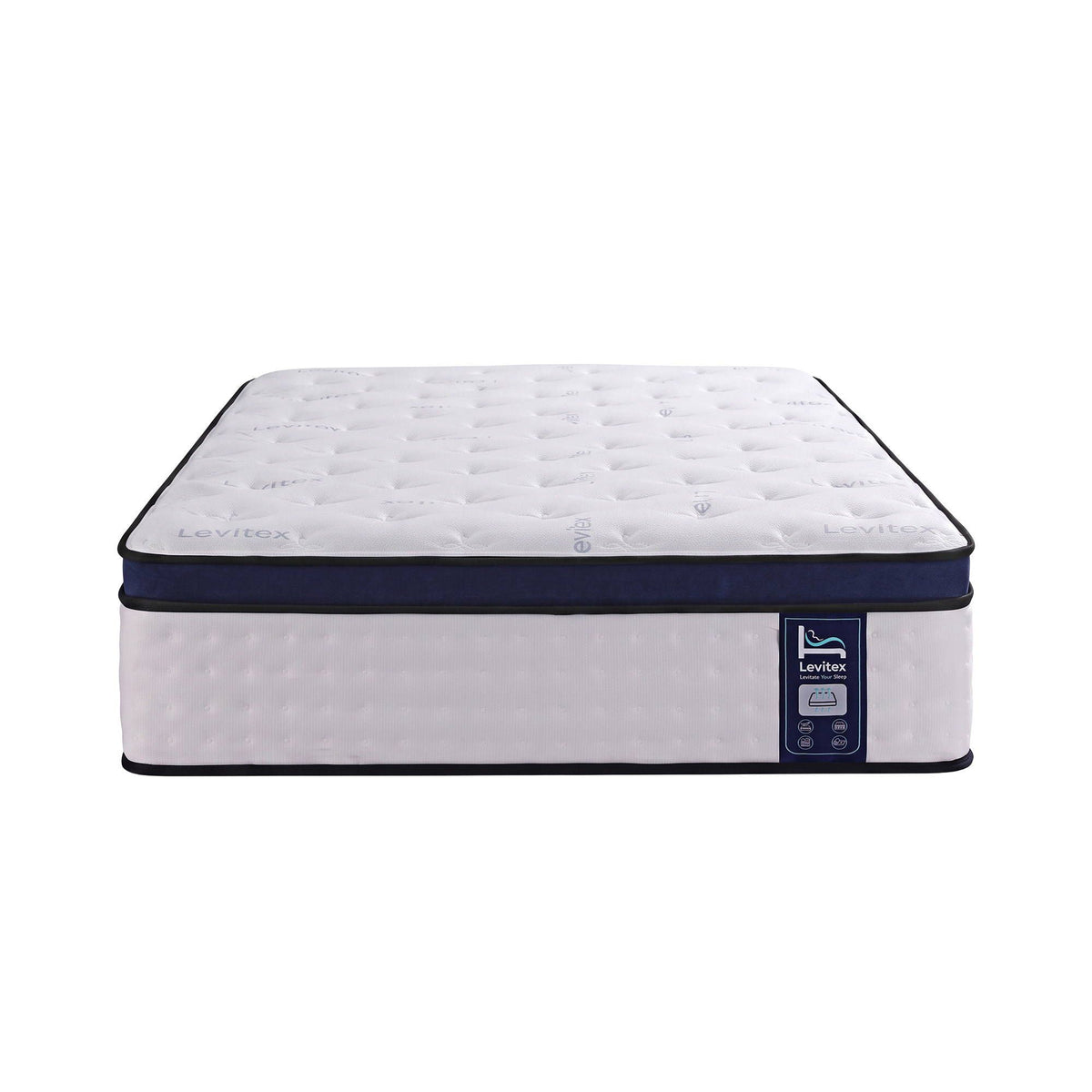 Levitex 35CM King Single Mattresses Gel Memory Foam and 7-Zone Ergonomic Pocket Spring, Anti-Roll Dual-Row Edge, Triple Cooling System for Hot Sleepers