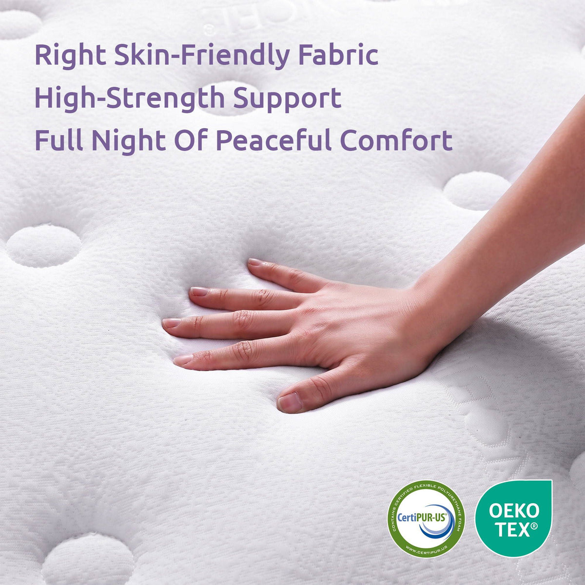Levitex Double Mattress 23CM With Pocket Spring & Cooling Gel Foam, Medium-Firm Full-Body Support, Mattresses In A Box