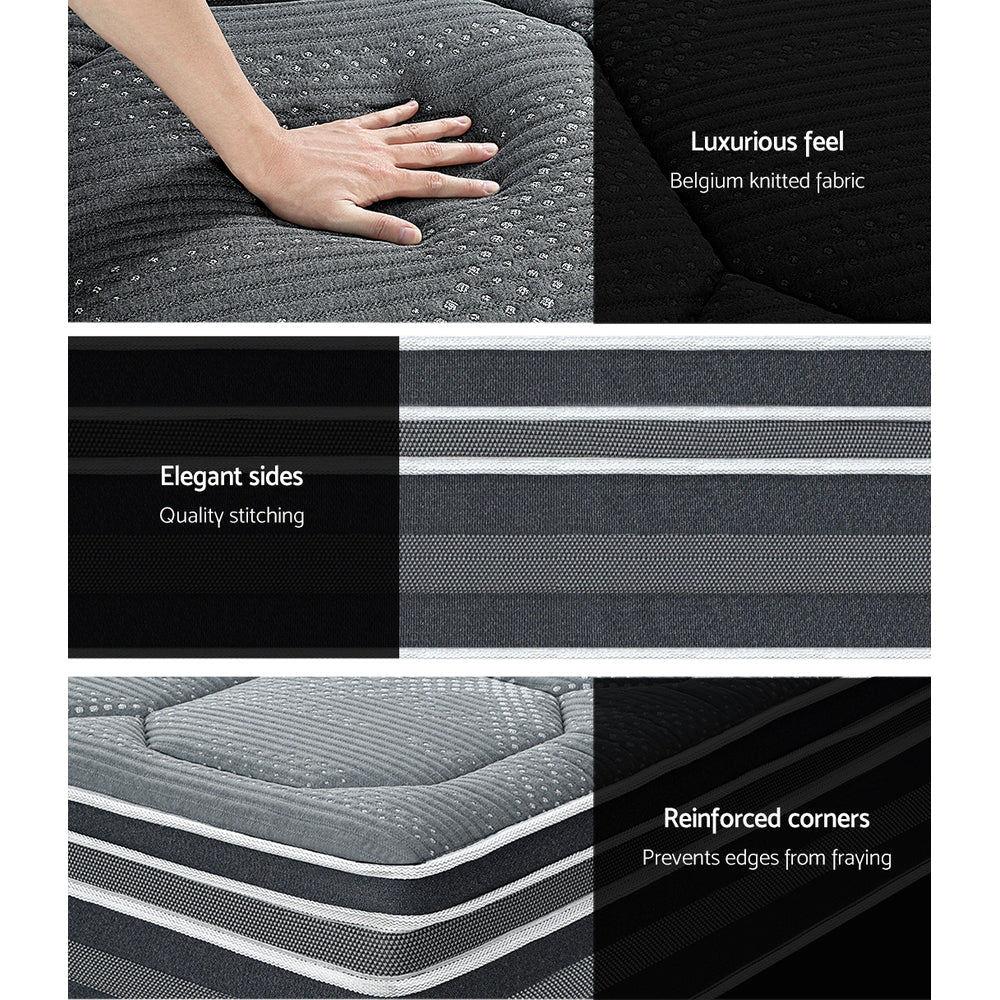 Kristie Queen Mattress 35cm Bamboo Cover Medium-Firm