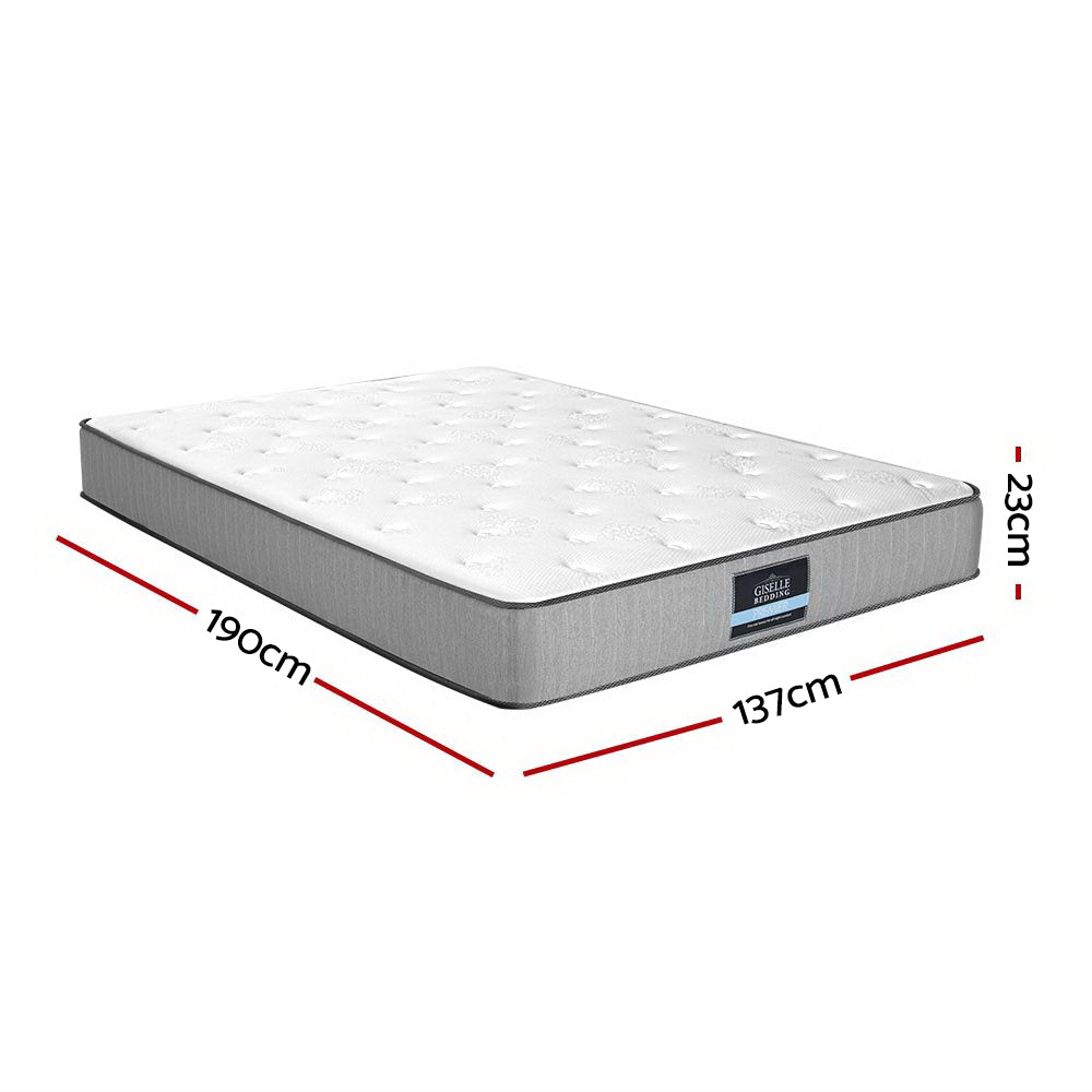 Leera Double Mattress Extra Firm 23cm Grey/White