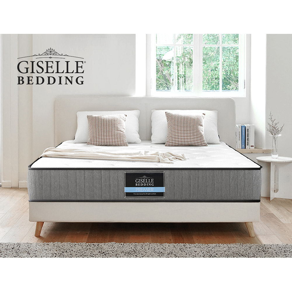 Leera Double Mattress Extra Firm 23cm Grey/White