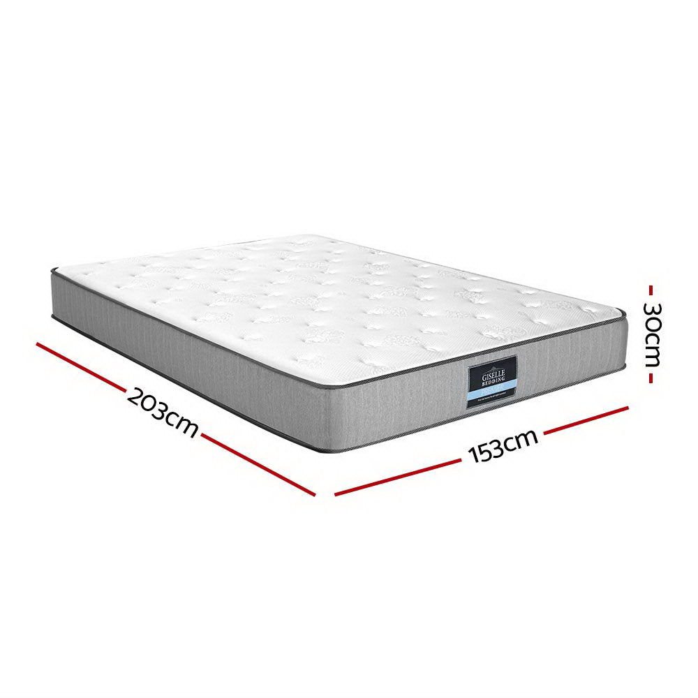Leera Queen Mattress Extra Firm 23cm Grey/White