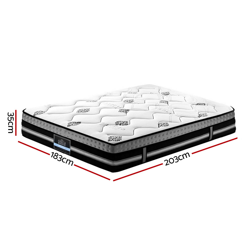 Galaxy King Mattress Euro Top Cool Gel Pocket Spring 35cm