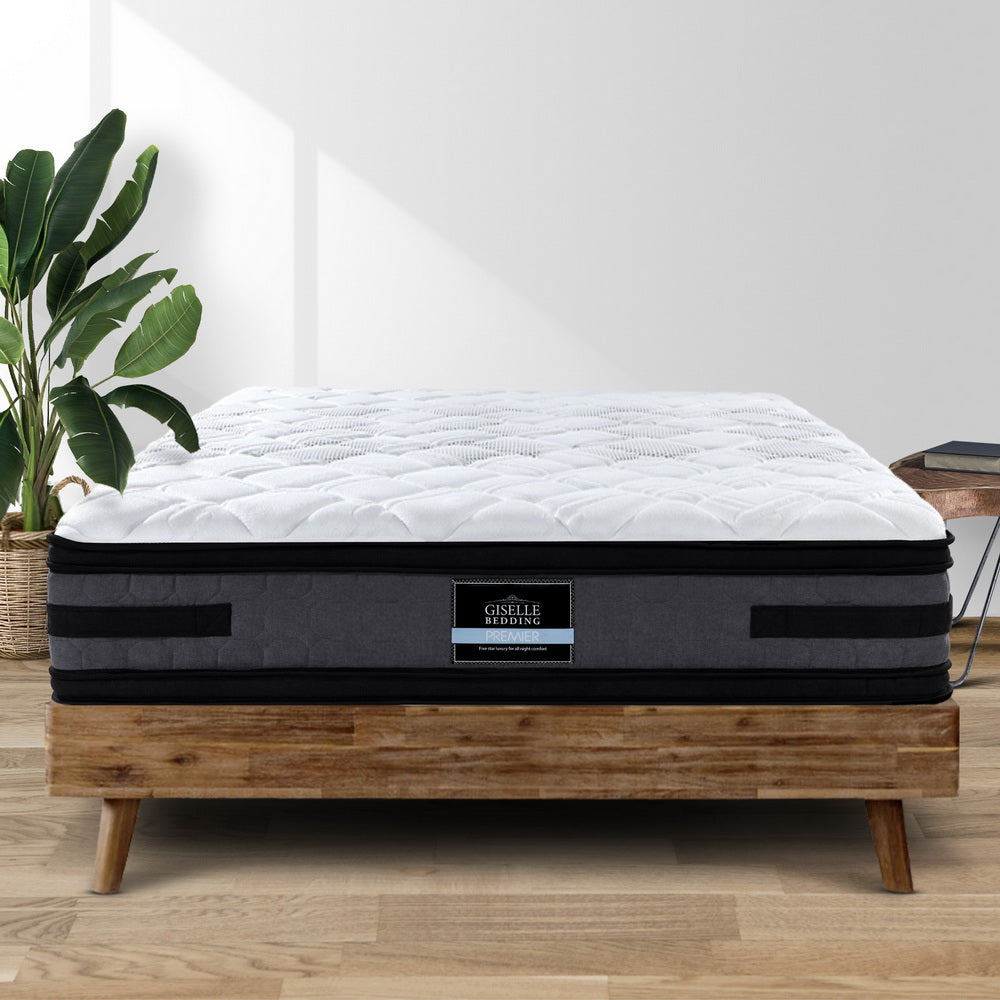 Luna Queen Mattress 36cm Cool Gel Memory Foam Flippable