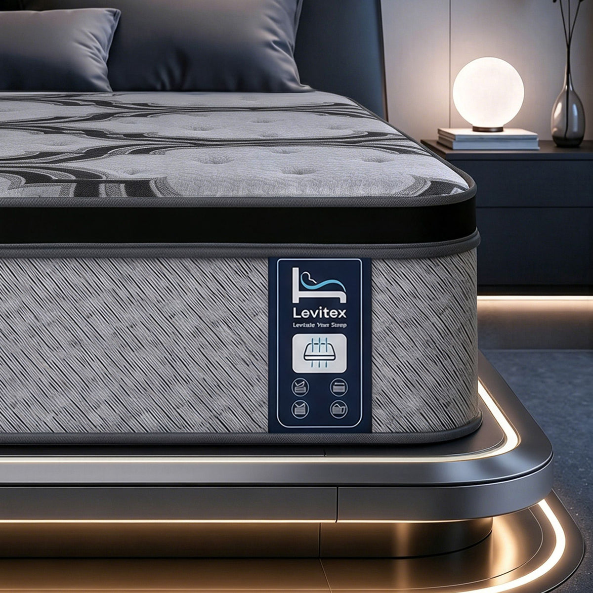 Vela Double Mattress 34cm Pocket Spring with Latex Foam