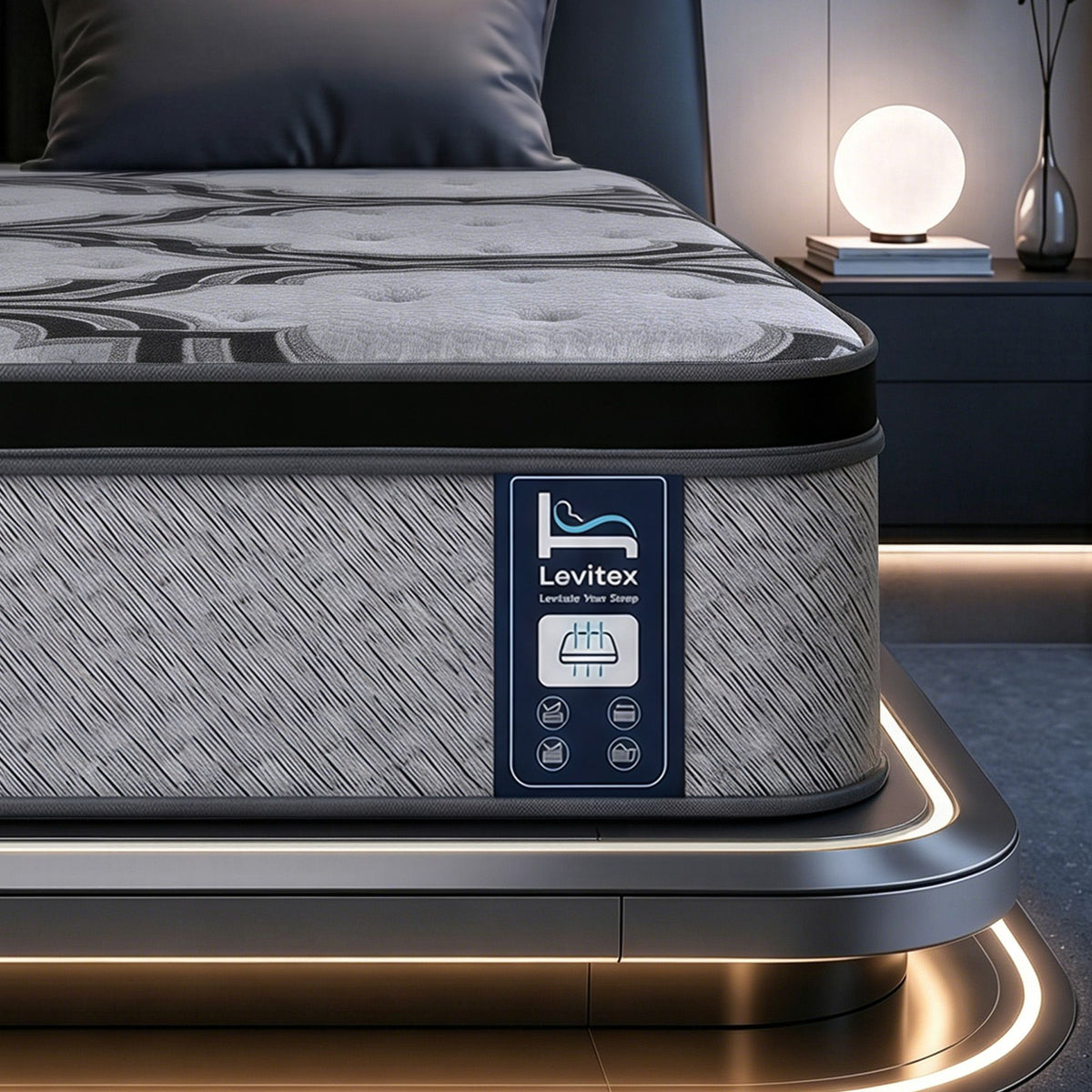 Vela King Single Mattress 34cm 5-Zone Pocket Spring