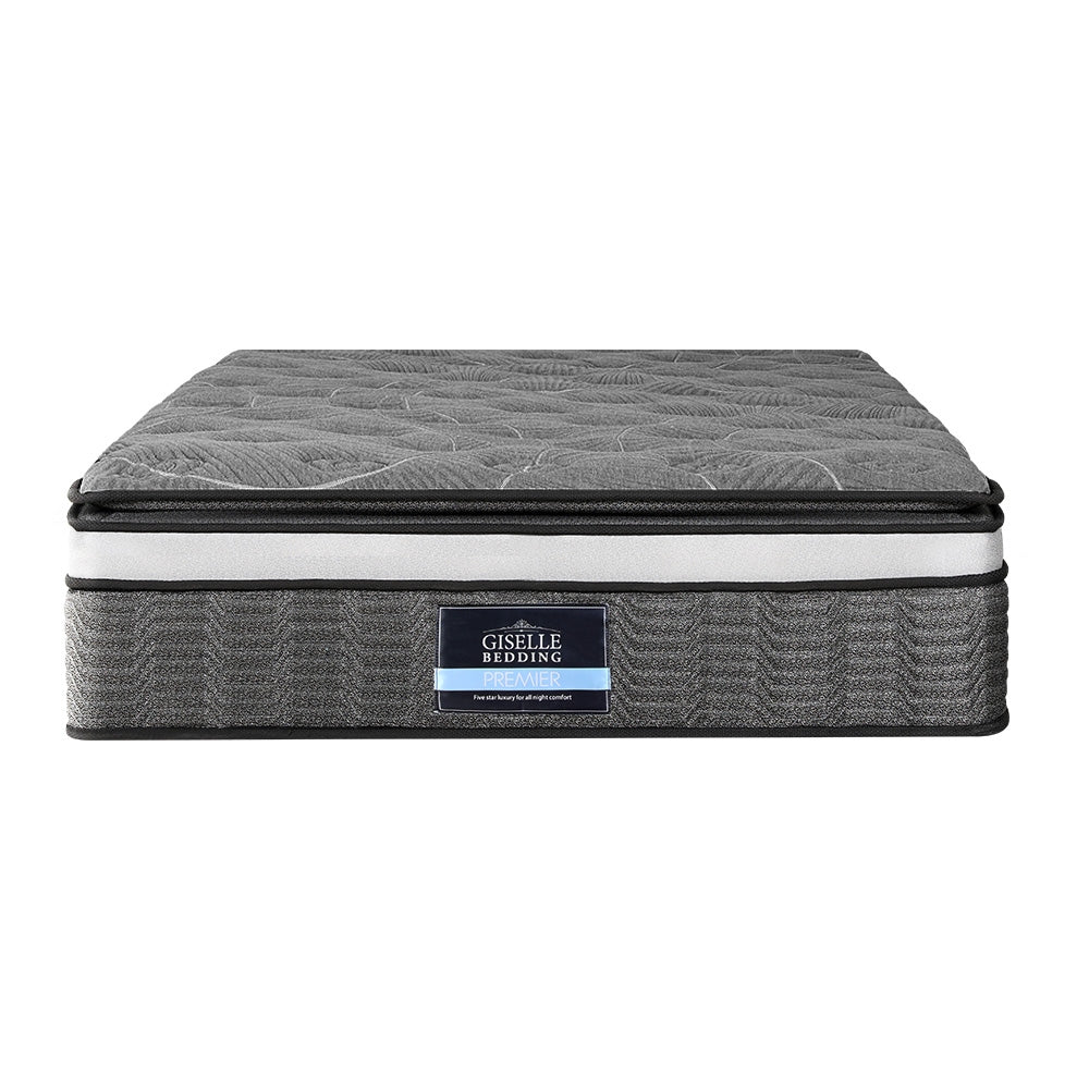 Camille Queen Mattress 34cm Double Layer Pocket Spring Medium Firm