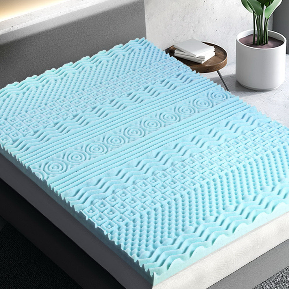 Giselle King Memory Foam Mattress Topper 11-Zone 8cm