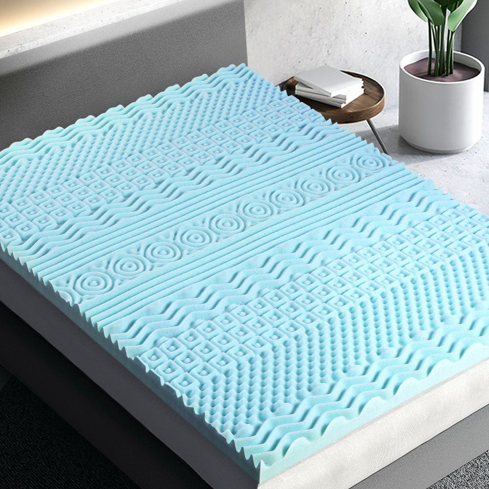 Giselle Queen Memory Foam Mattress Topper 11-Zone 8cm