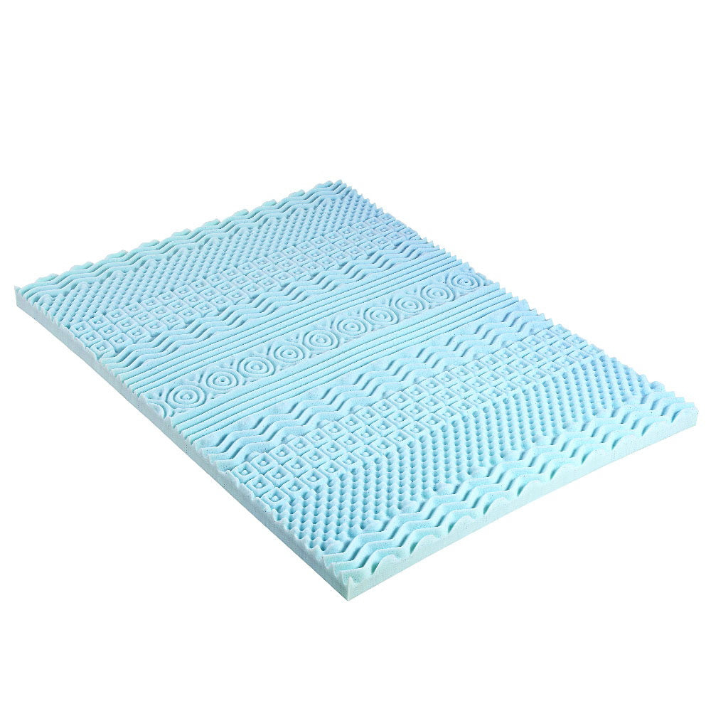 Giselle Bedding Single Mattress Topper 11-Zone Memory Foam 8cm