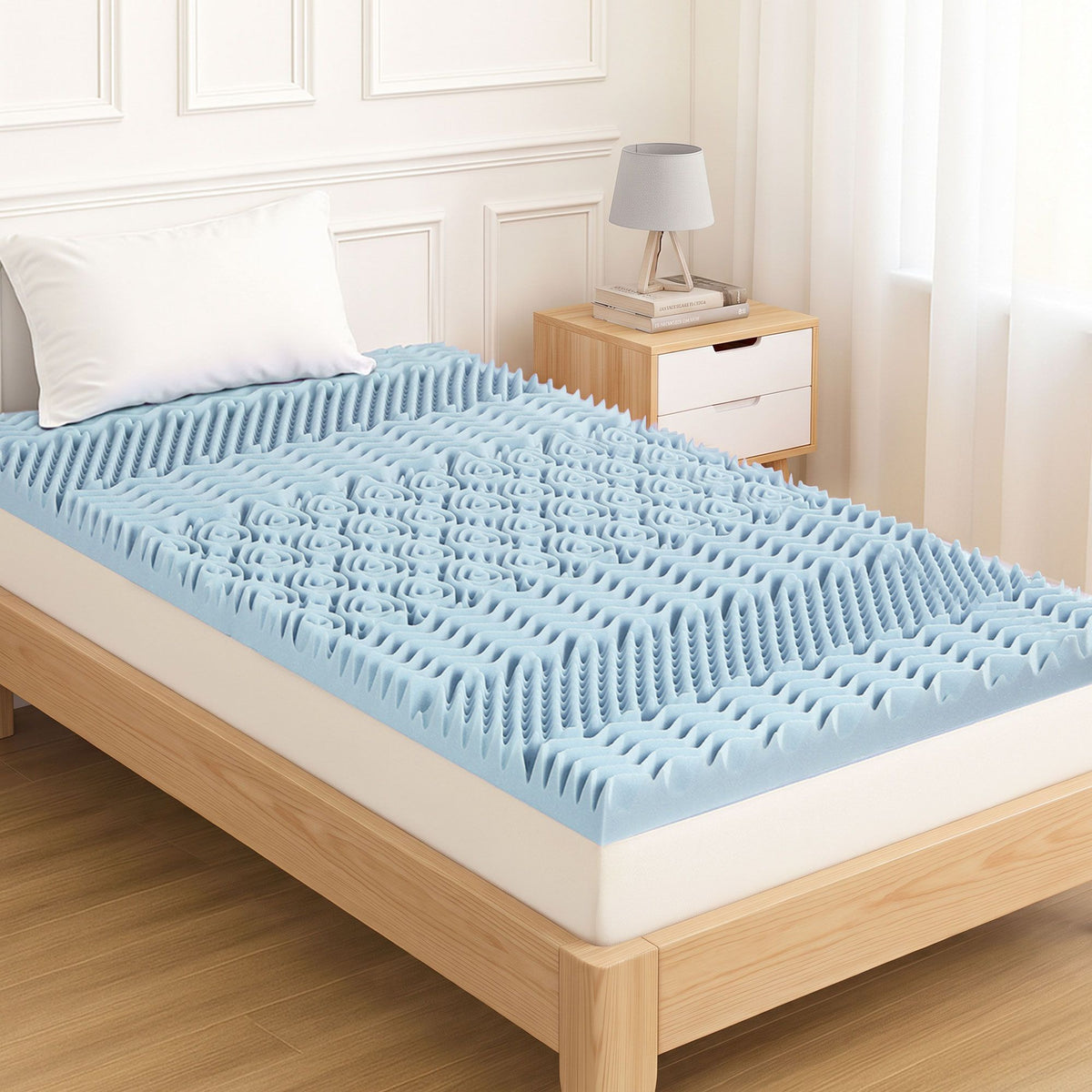 Giselle Bedding 5cm Memory Foam Mattress Topper 7-Zone King Single