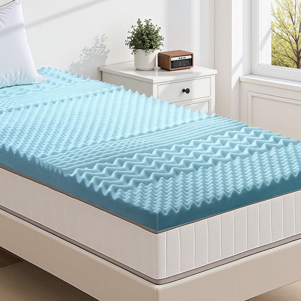 Giselle 5cm King Single Memory Foam Mattress Topper 7-Zone