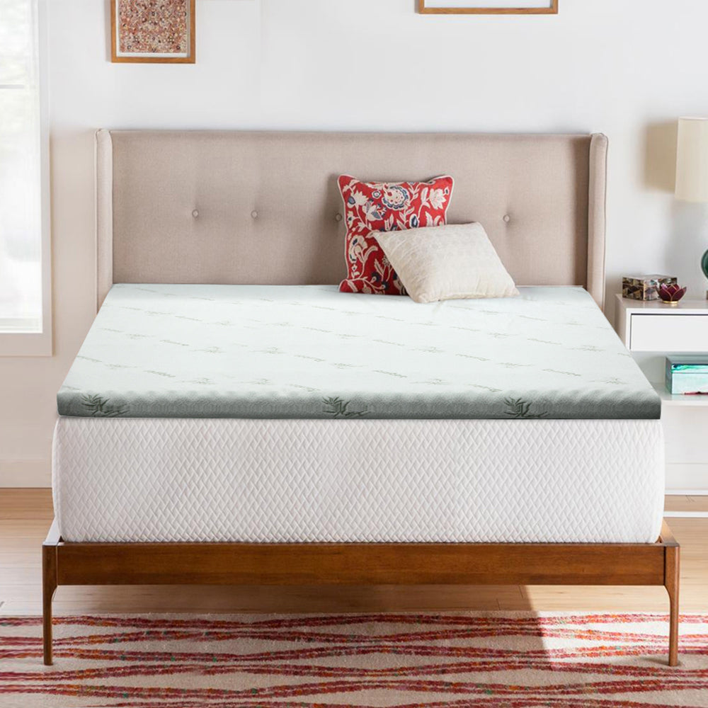 Giselle Queen Memory Foam Mattress Topper Cool Gel 8cm
