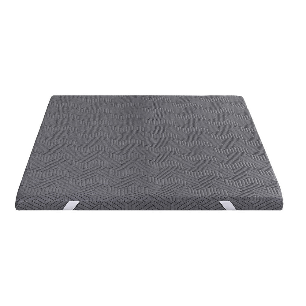 Giselle 8cm Memory Foam Mattress Topper Gel Dual Layer Foam Bamboo King