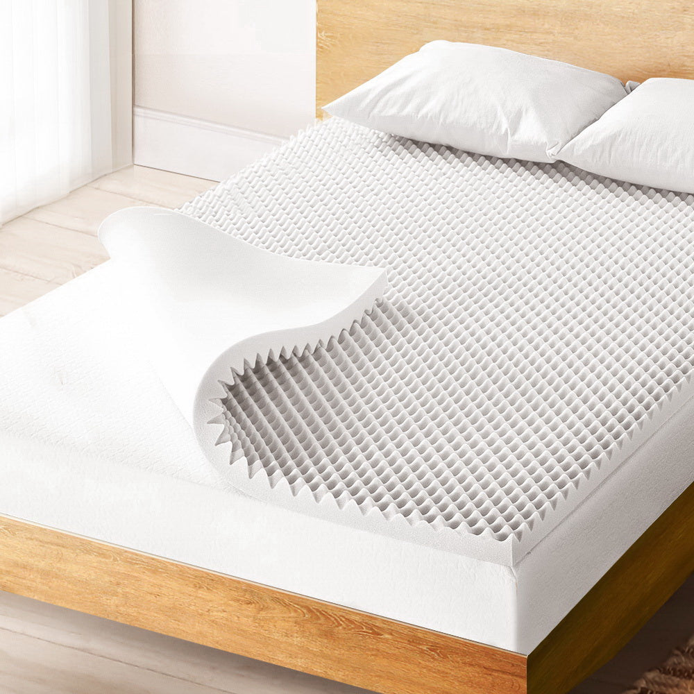 Giselle Bedding Egg Crate Foam Mattress Topper 5cm Queen