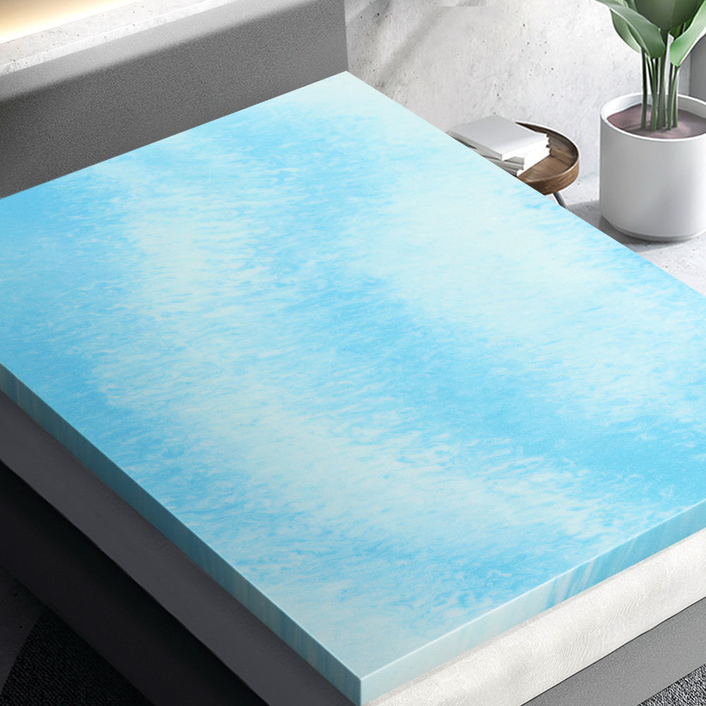 Giselle Bedding Memory Foam Mattress Topper Queen 5cm Gel