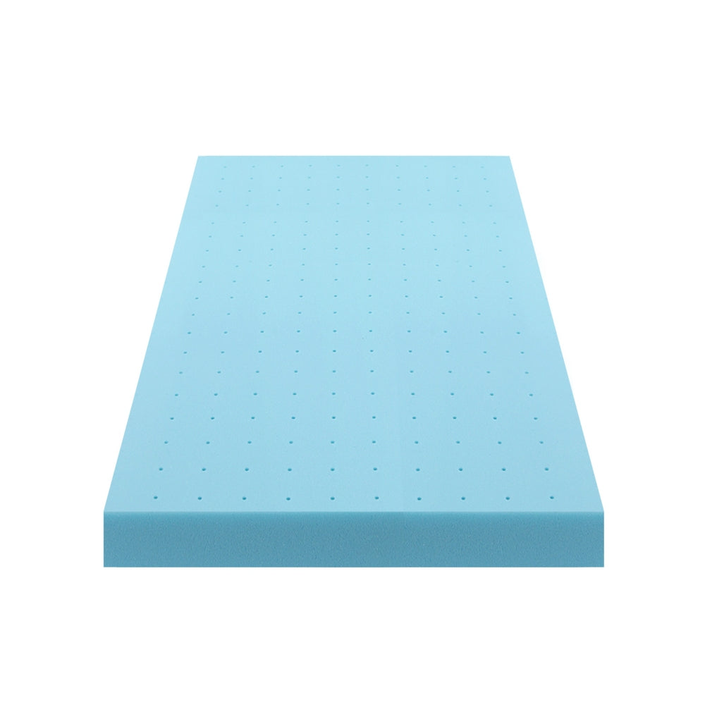 Giselle King Single Memory Foam Mattress Topper 12cm Cool Gel Bamboo Cover